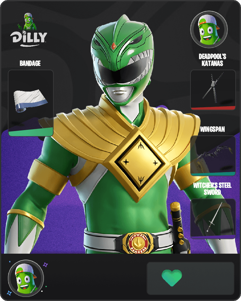 Green Ranger Fortnite combo