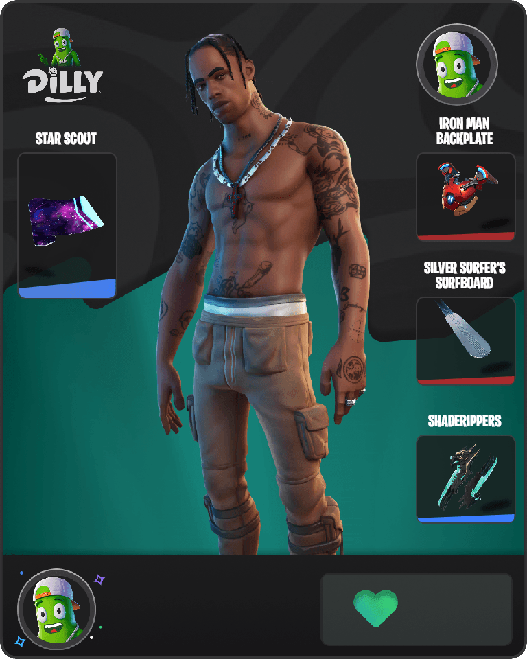 Travis Scott Fortnite combo