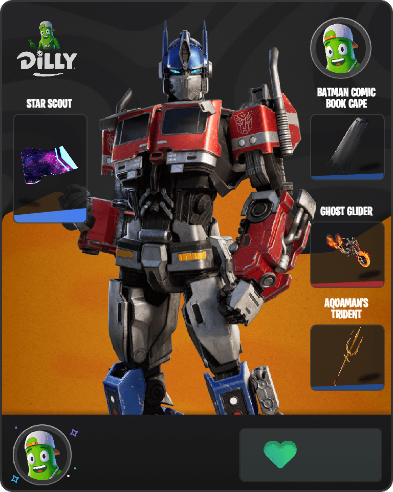 Optimus Prime Fortnite combo