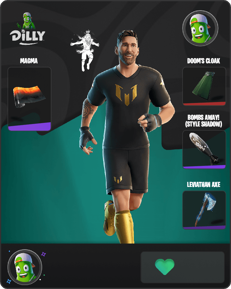 Lionel Messi Fortnite combo