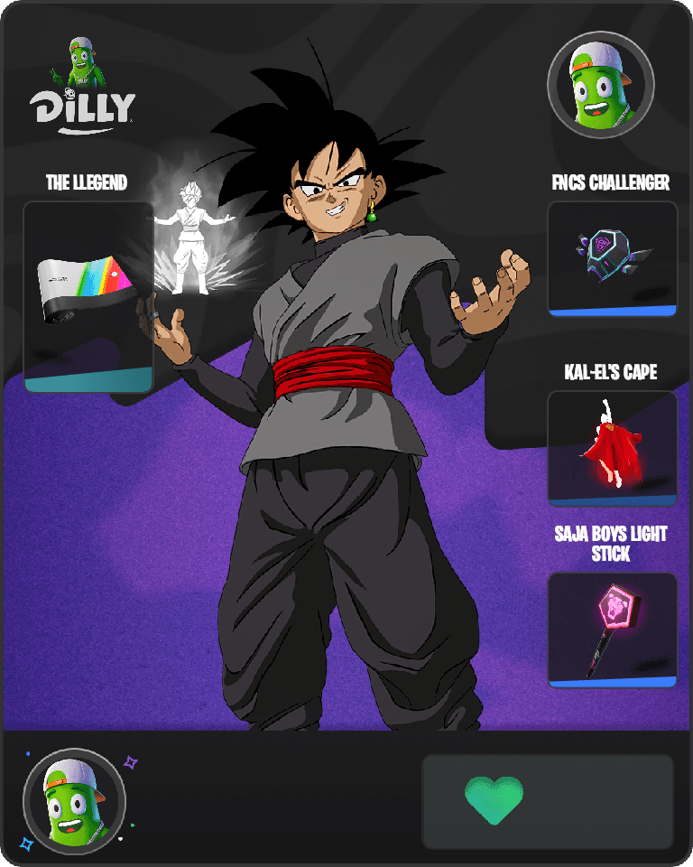 Goku Black Fortnite combo