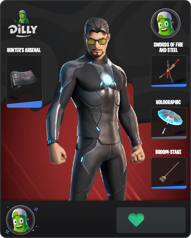 Tony Stark Fortnite combo