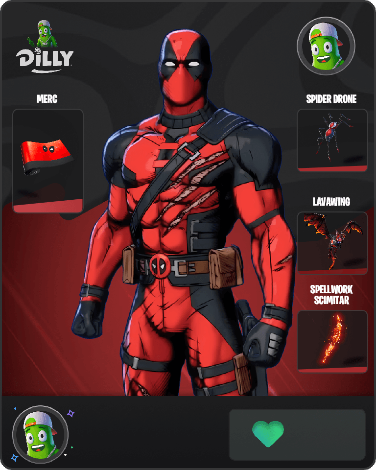 Deadpool (Pen & Ink) Fortnite combo