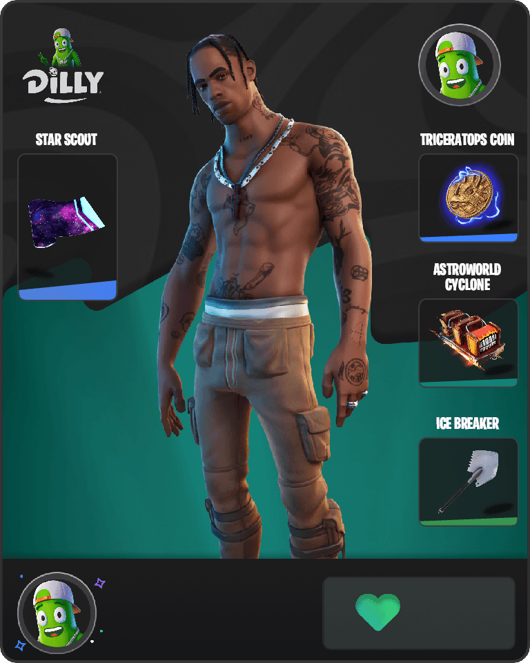 Travis Scott Fortnite combo