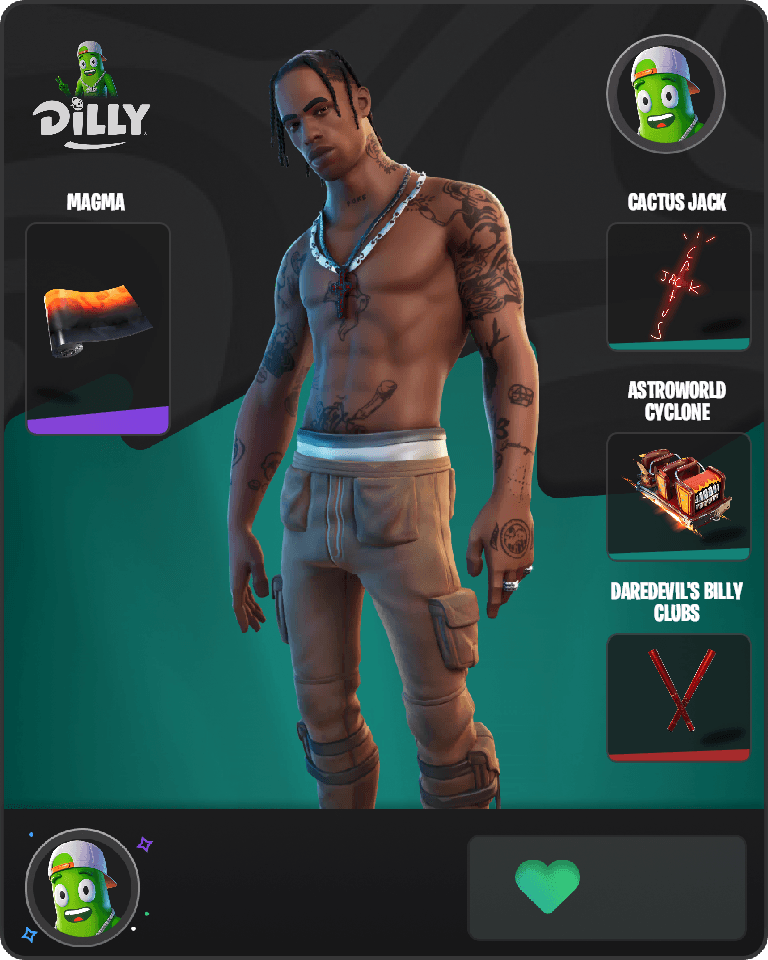 Travis Scott Fortnite combo