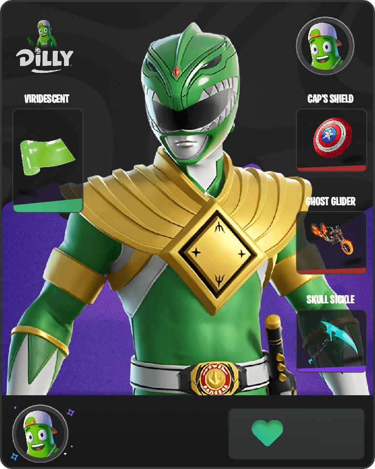 Green Ranger Fortnite combo