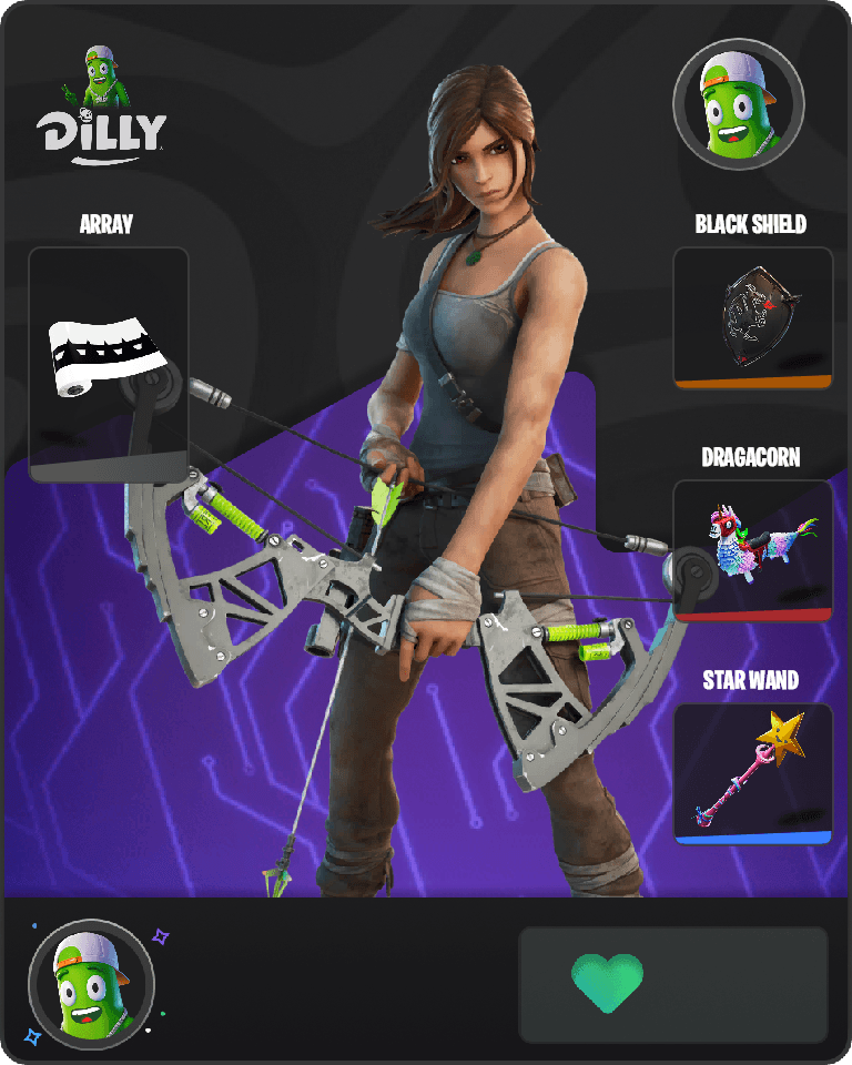 Lara Croft Fortnite combo
