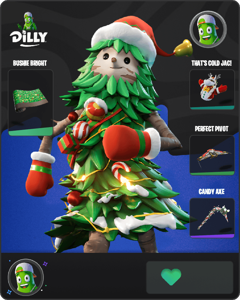 Winterfest Bushranger Fortnite combo