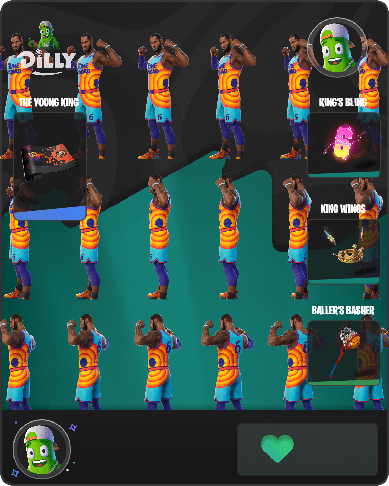 Tune Squad LeBron Fortnite combo