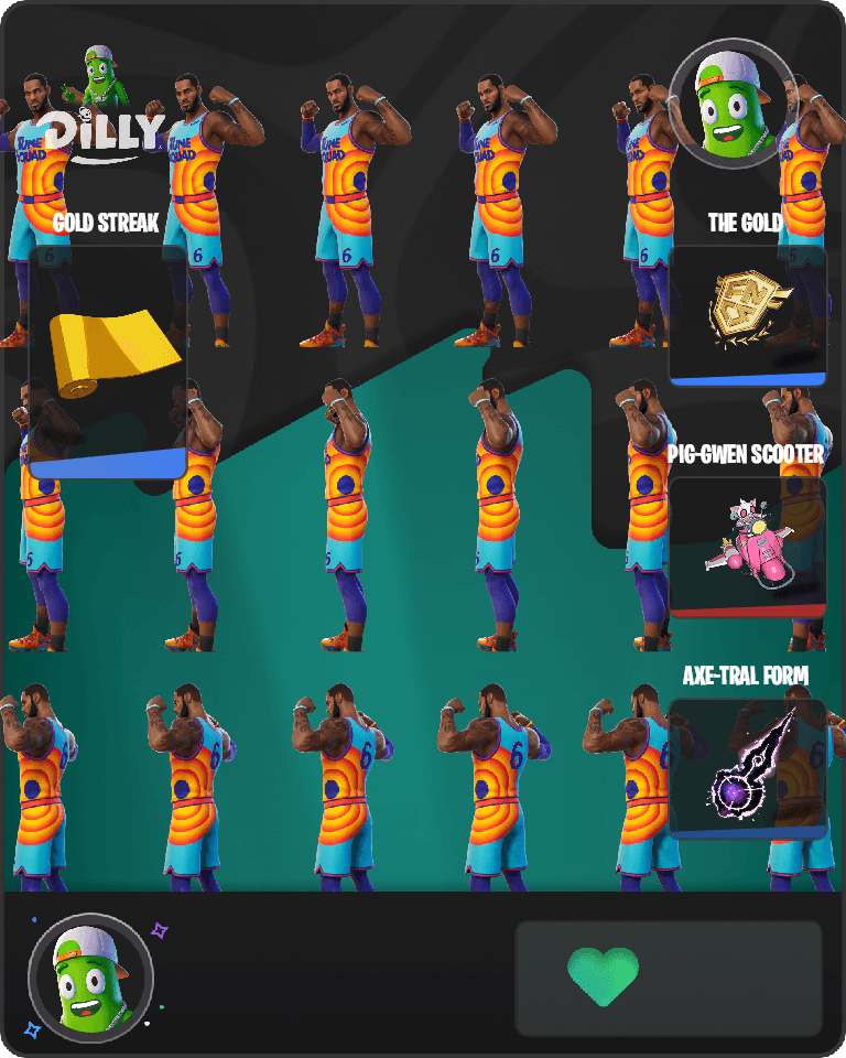 Tune Squad LeBron Fortnite combo