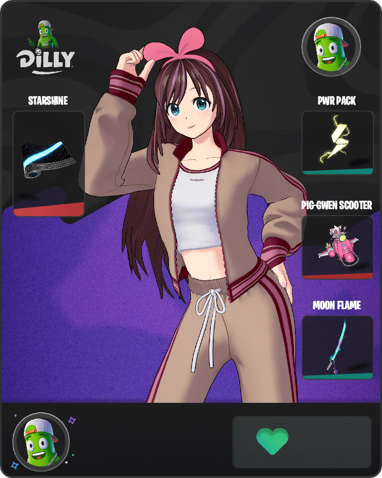 Jersey KizunaAI Fortnite combo