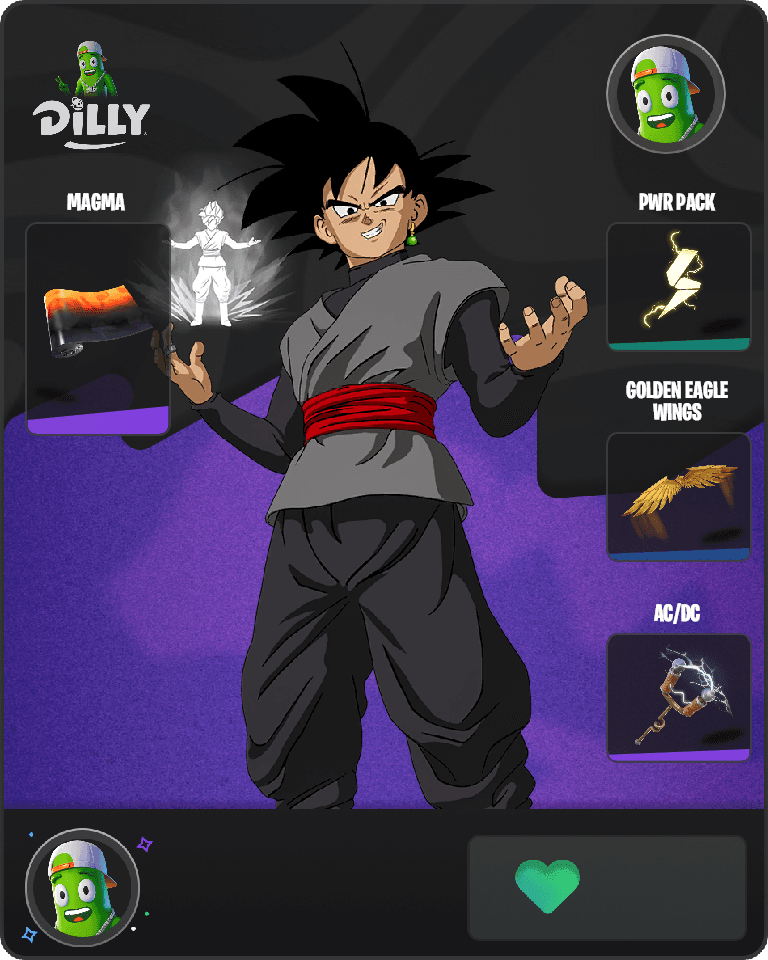 Goku Black Fortnite combo