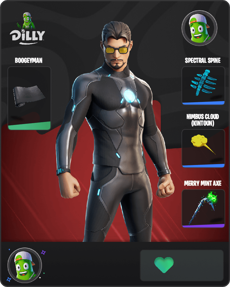 Tony Stark Fortnite combo