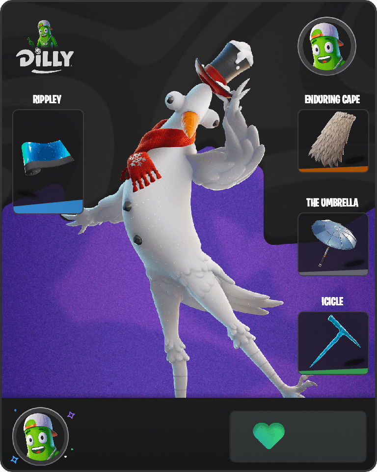 Flakey the Snowbird Fortnite combo