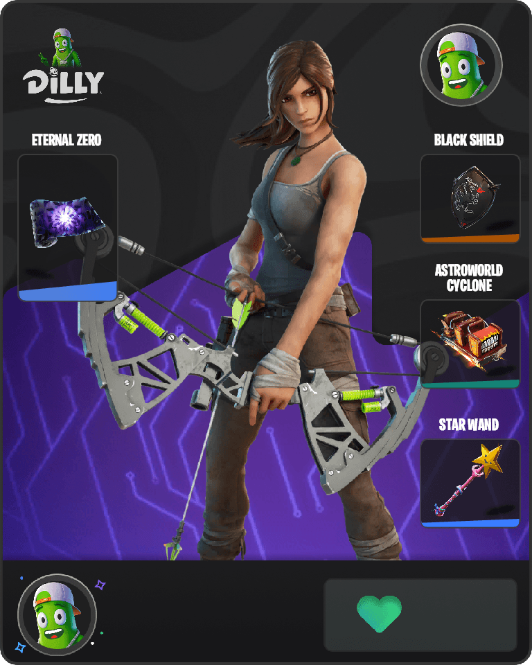Lara Croft Fortnite combo