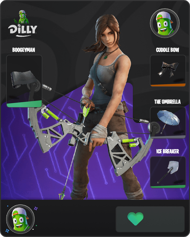 Lara Croft Fortnite combo