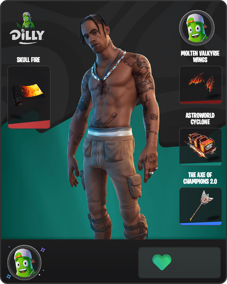Travis Scott Fortnite combo