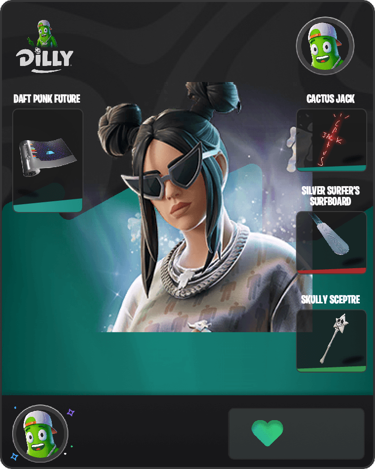 Platinum Billie Eilish Fortnite combo