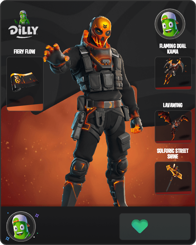 Molten Metal Mouth Fortnite combo