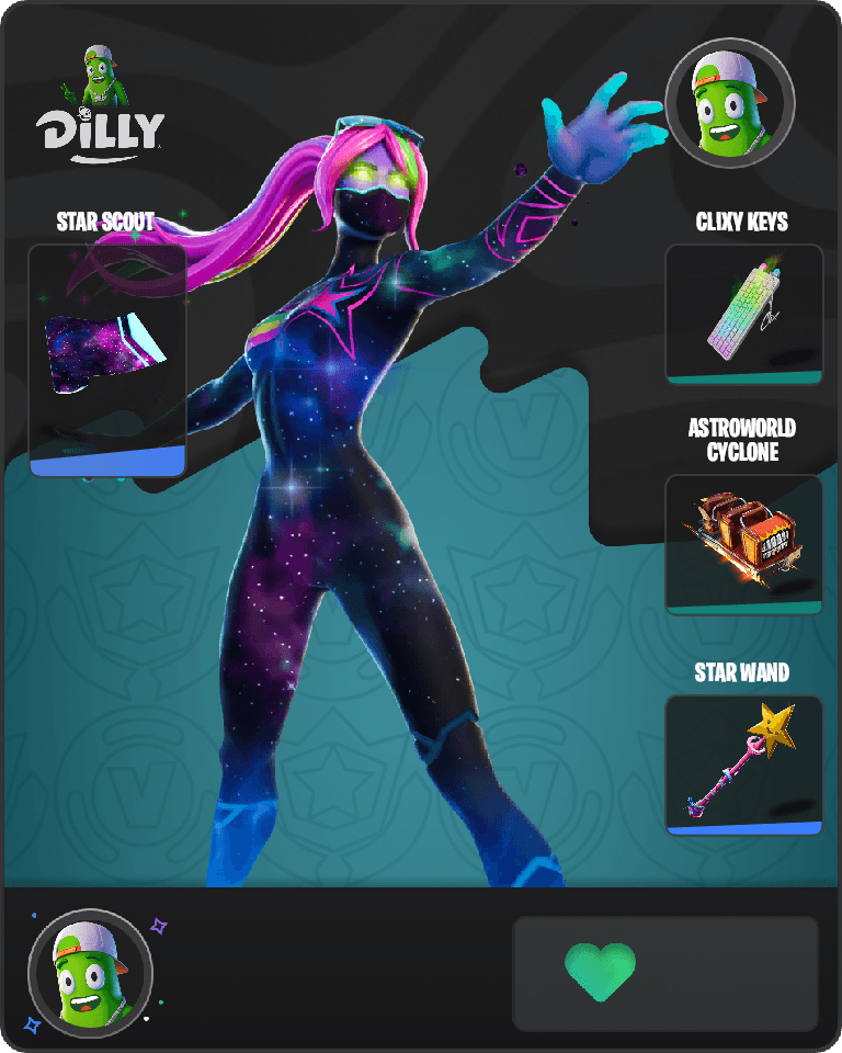 Galaxia Fortnite combo