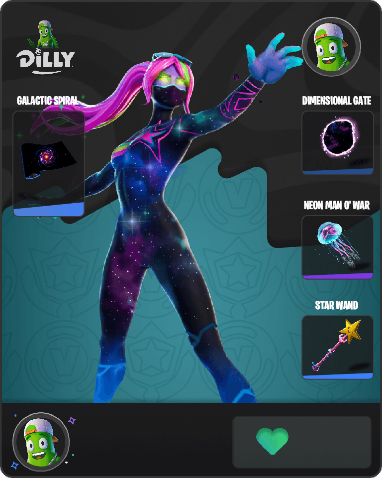 Galaxia Fortnite combo
