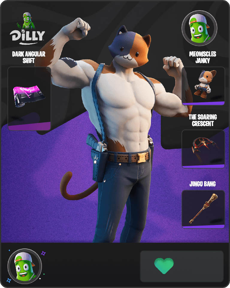 Meowscles Fortnite combo