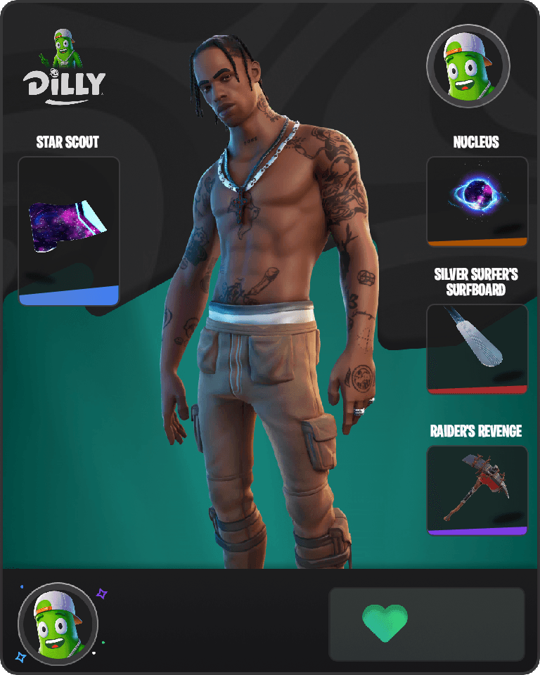 Travis Scott Fortnite combo