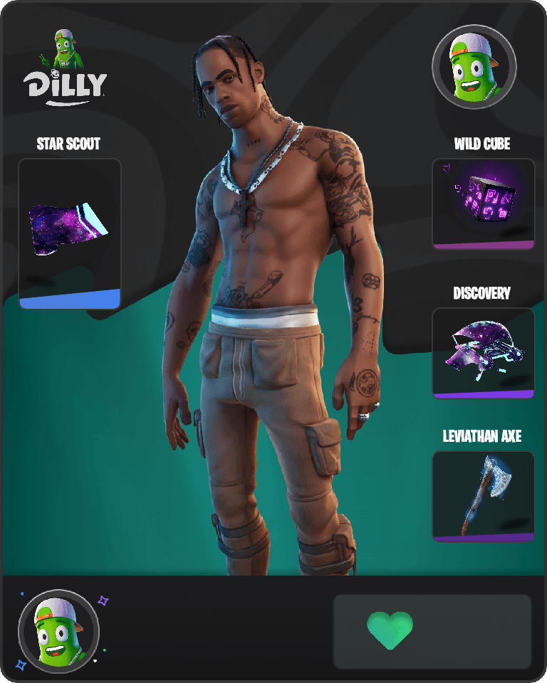 Travis Scott Fortnite combo