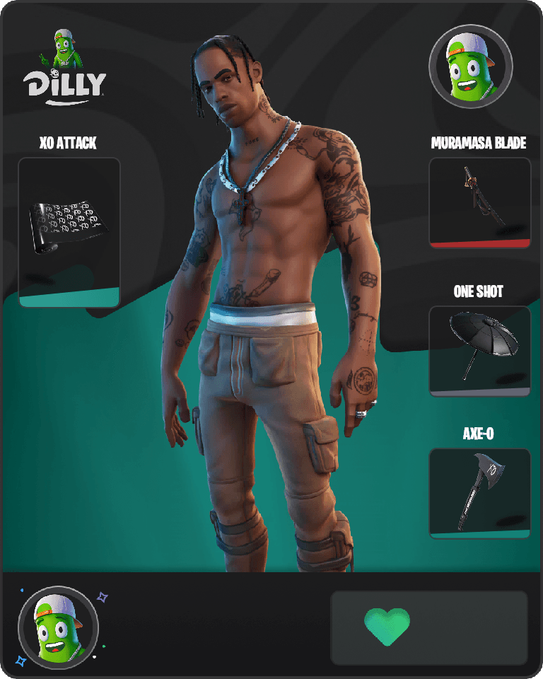 Travis Scott Fortnite combo