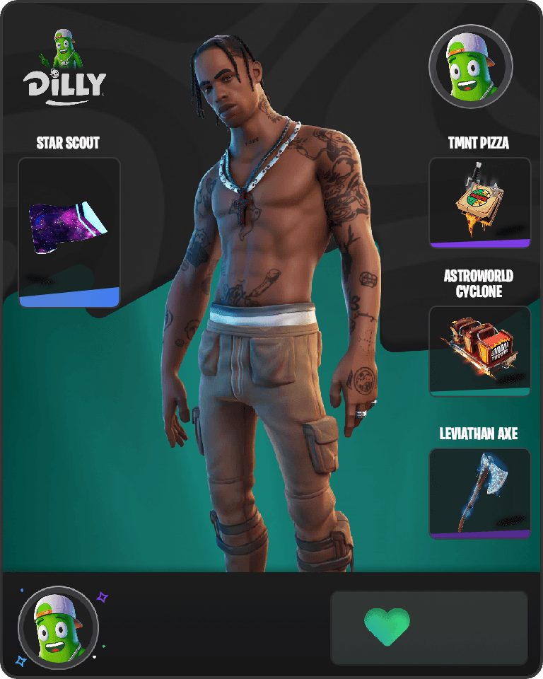 Travis Scott Fortnite combo