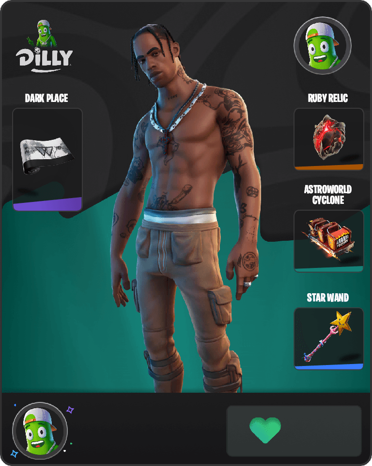 Travis Scott Fortnite combo