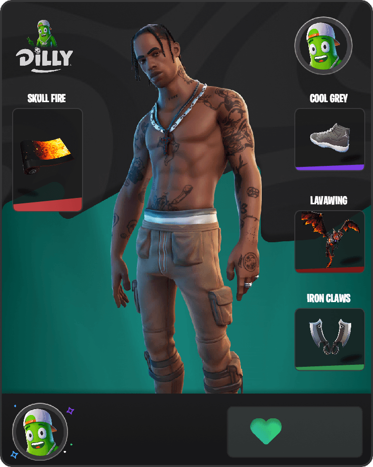 Travis Scott Fortnite combo