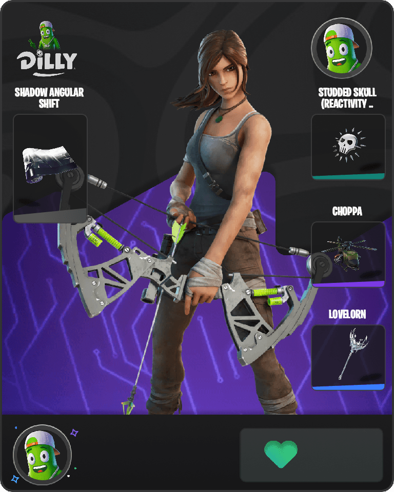 Lara Croft Fortnite combo