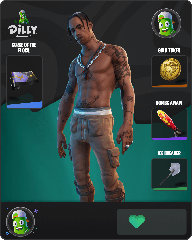 Travis Scott Fortnite combo
