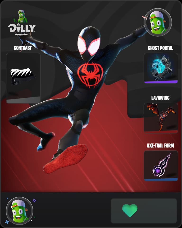 Spider-Man (Miles Morales) Fortnite skin combo