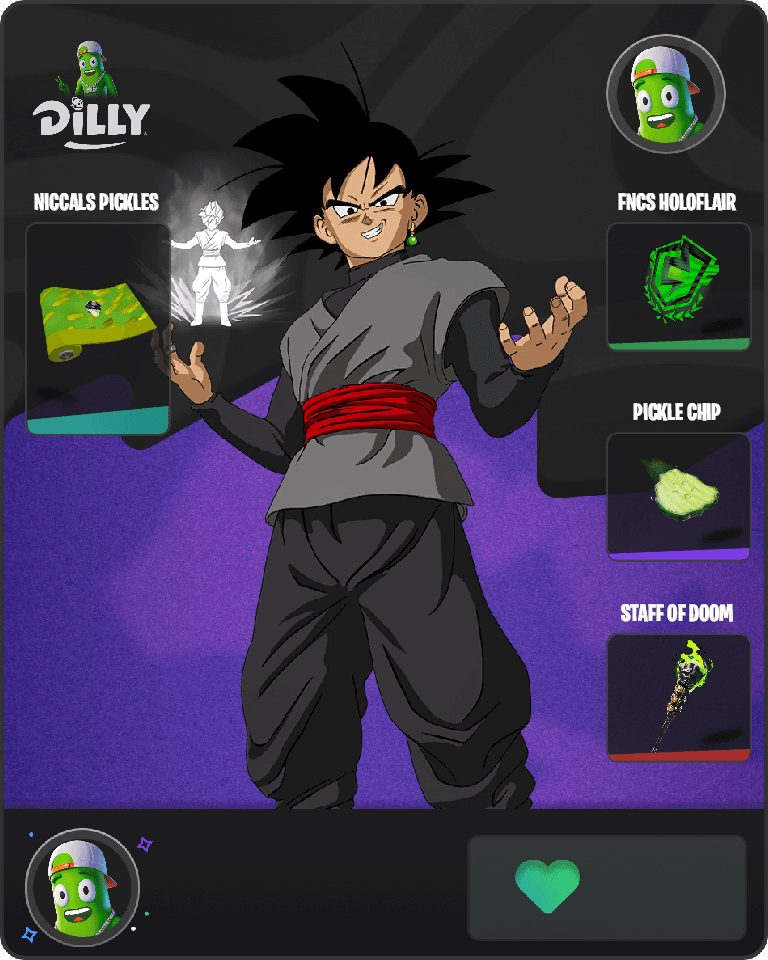 Goku Black Fortnite combo