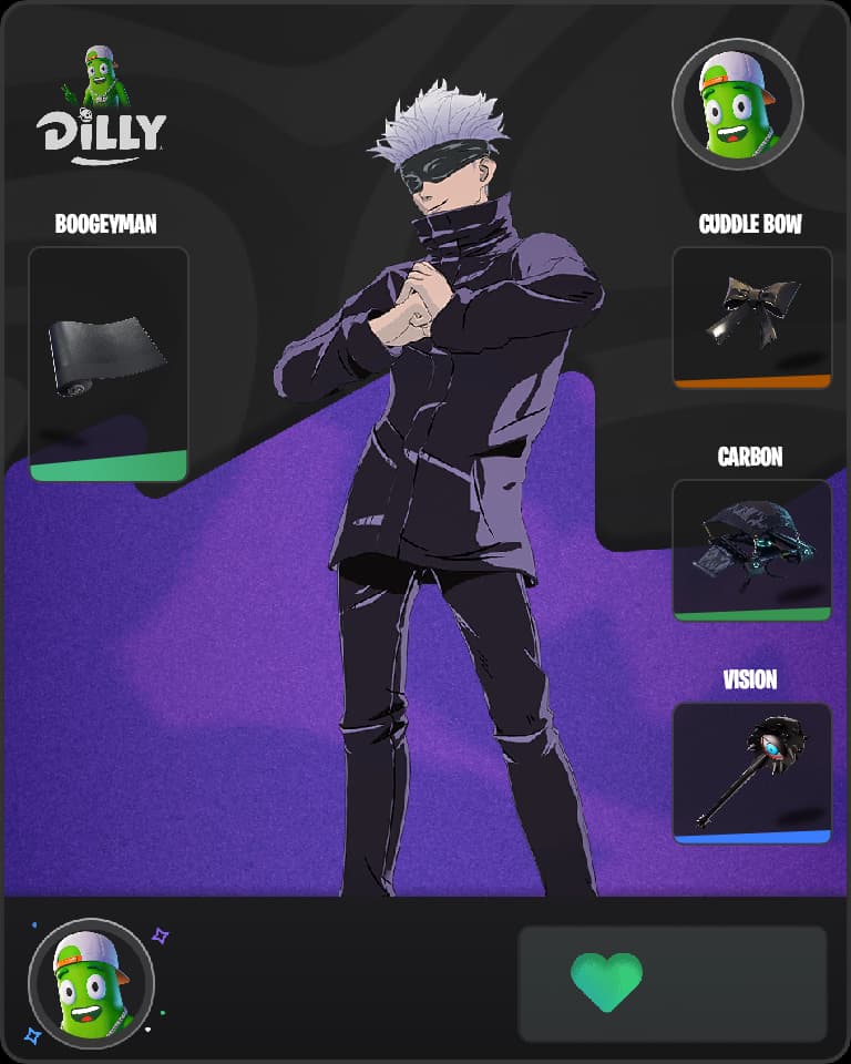 Satoru Gojo Fortnite skin combo