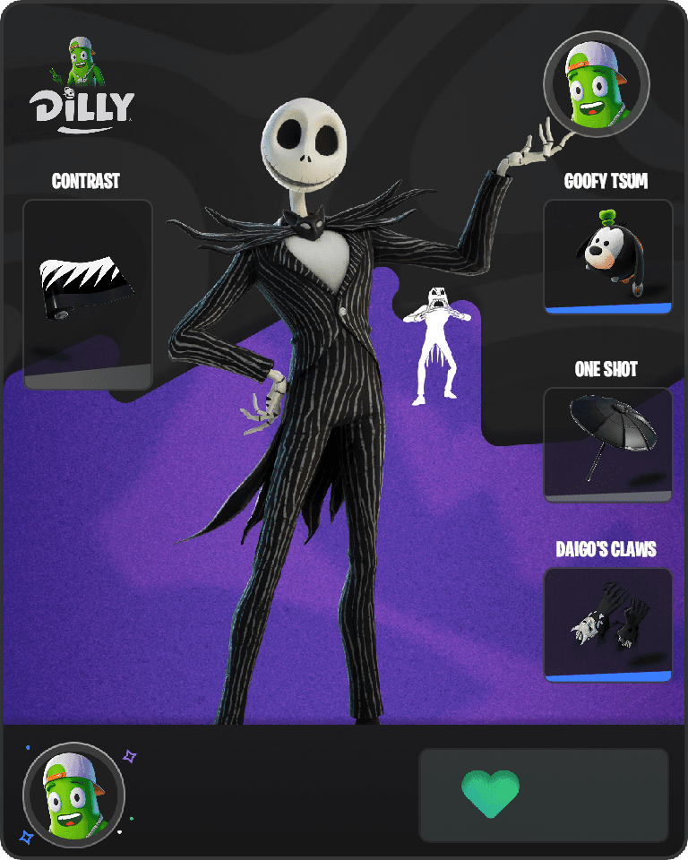 Jack Skellington Fortnite combo