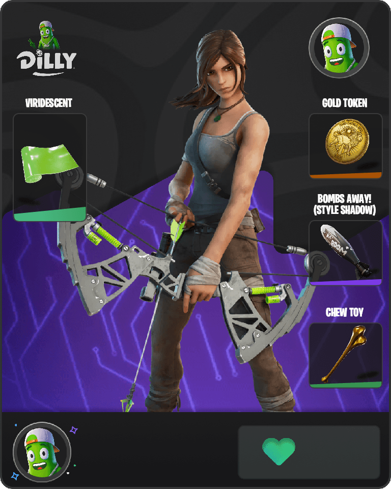 Lara Croft Fortnite combo