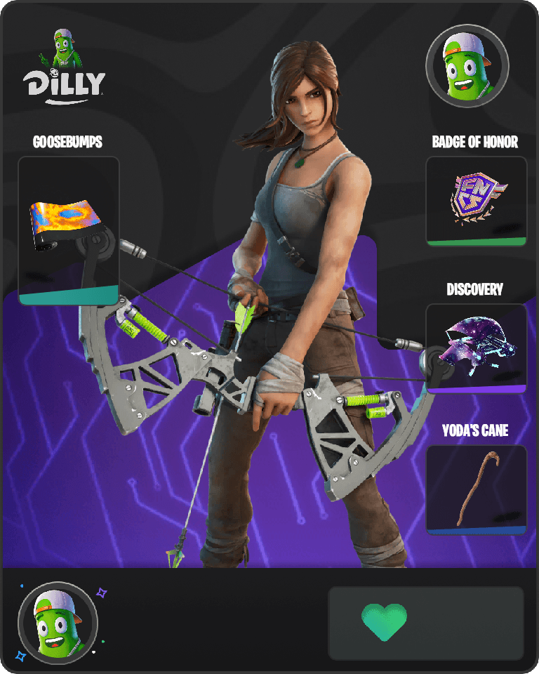 Lara Croft Fortnite combo