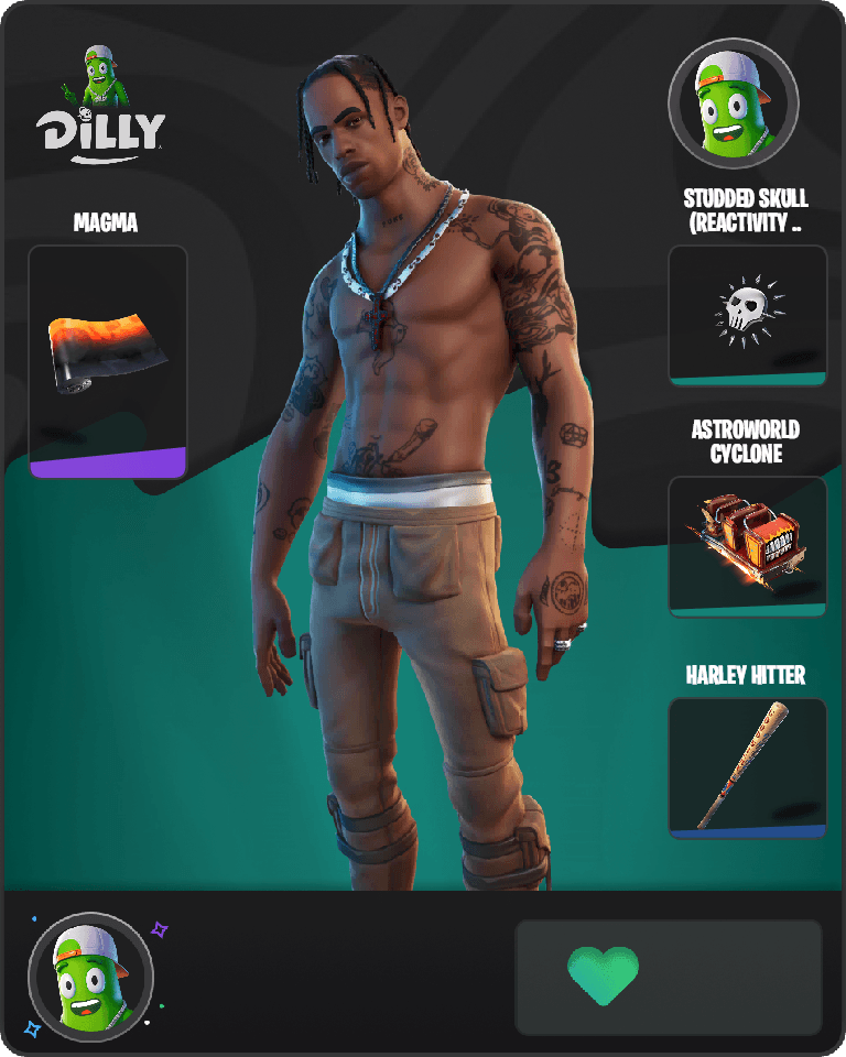 Travis Scott Fortnite combo
