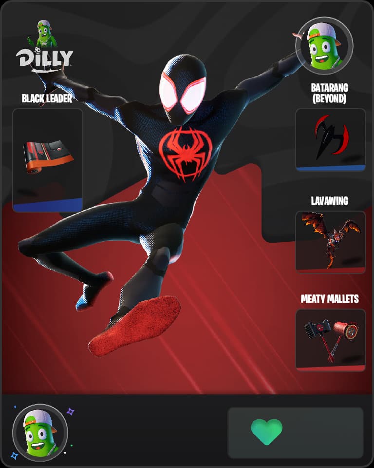 Spider-Man (Miles Morales) Fortnite skin combo