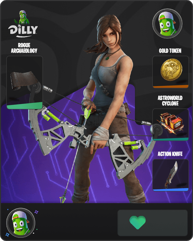 Lara Croft Fortnite combo