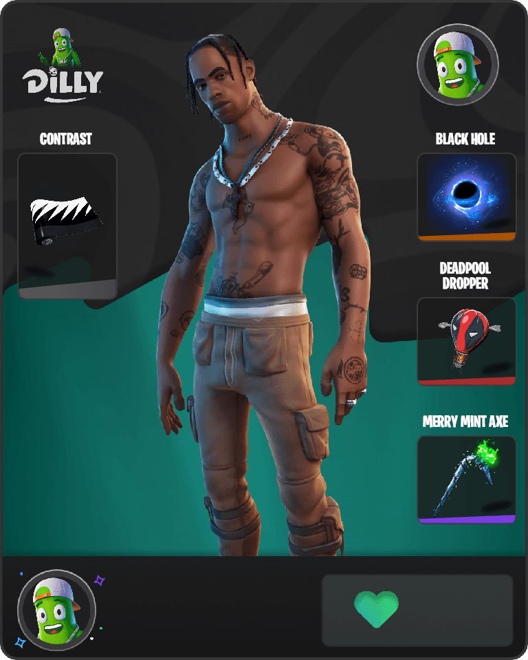 Travis Scott Fortnite combo
