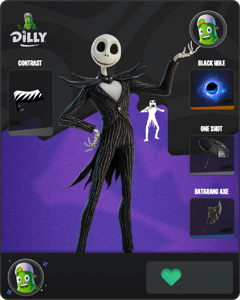 Jack Skellington Fortnite combo