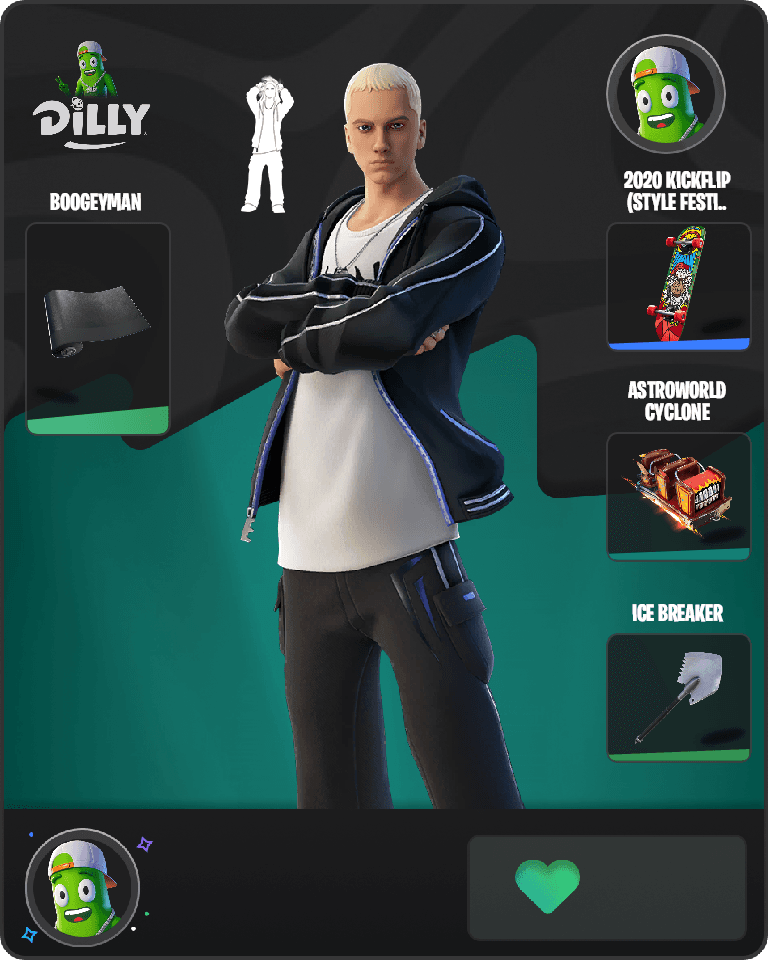 Slim Shady Fortnite combo
