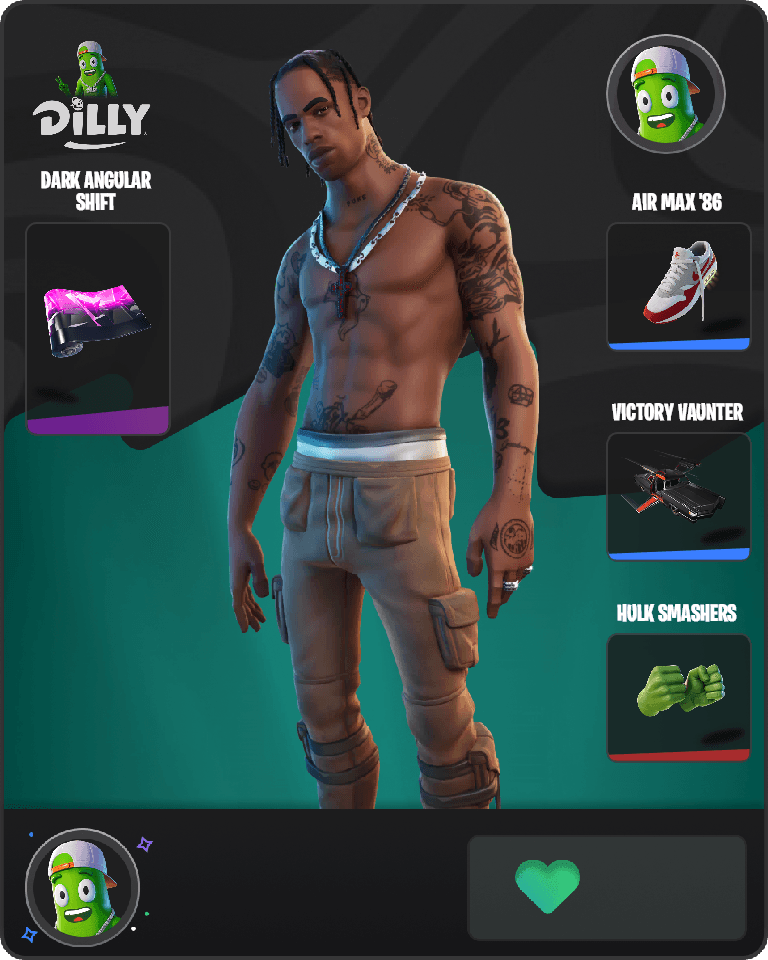 Travis Scott Fortnite combo