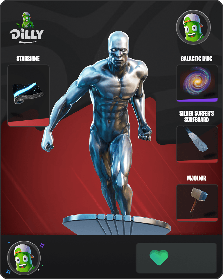 Silver Surfer Fortnite combo