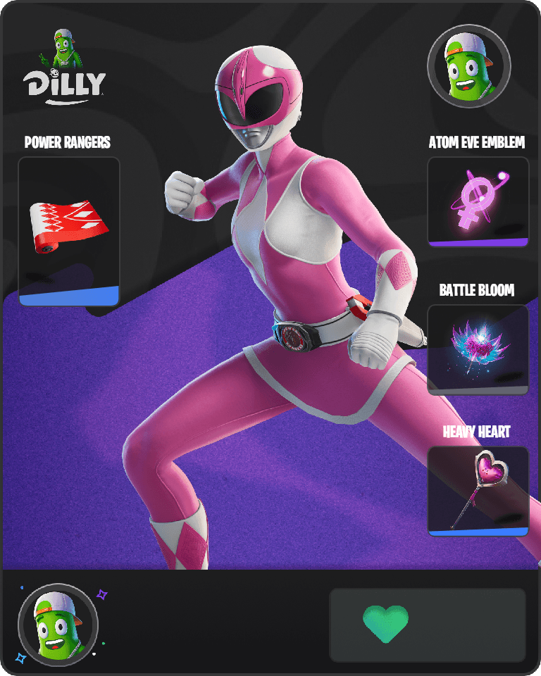 Pink Ranger Fortnite combo