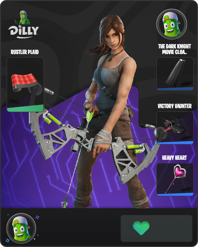 Lara Croft Fortnite combo